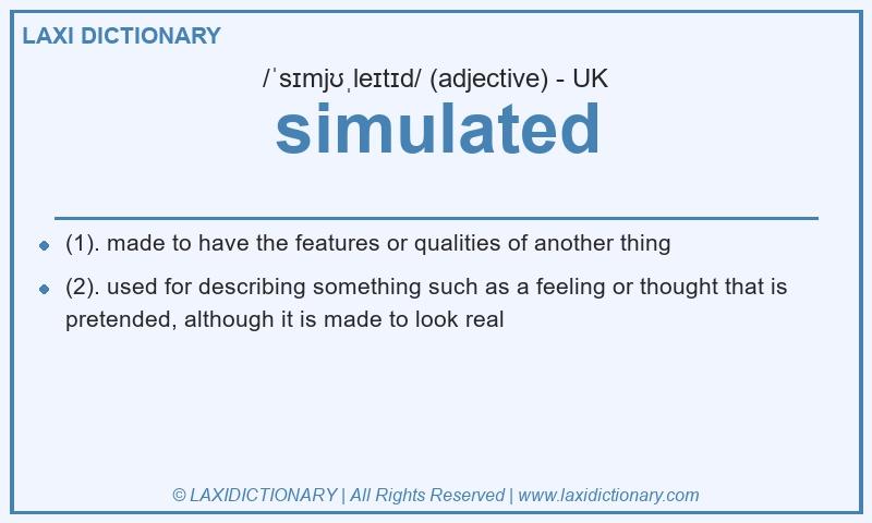 Definition simulated in British English