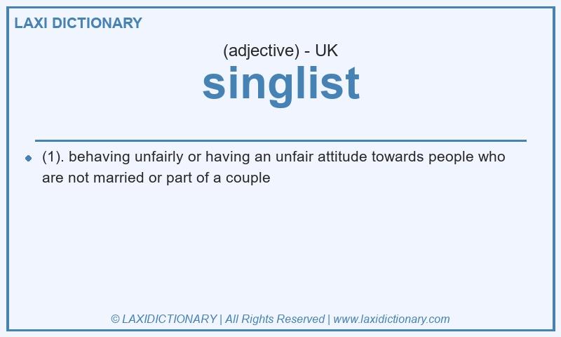 Definition singlist in British English
