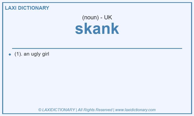 Definition skank in British English
