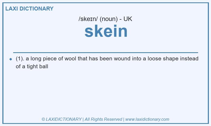 Definition skein in British English