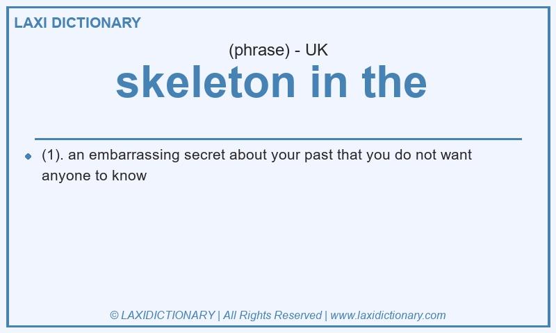 Definition skeleton in the in British English