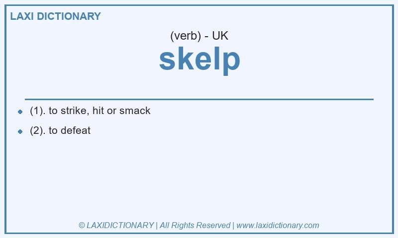 Definition skelp in British English
