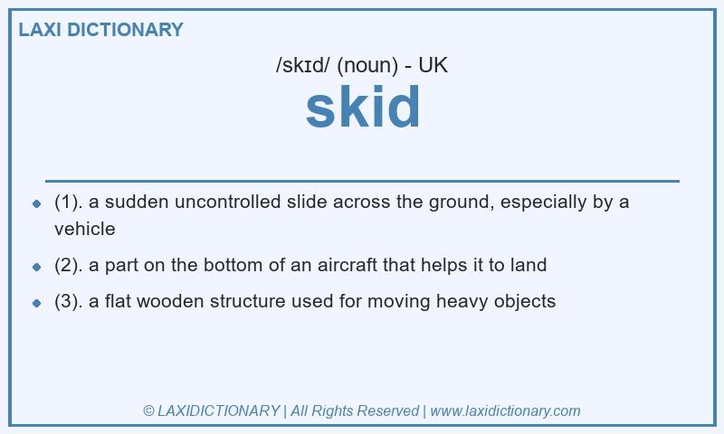 Definition skid in British English