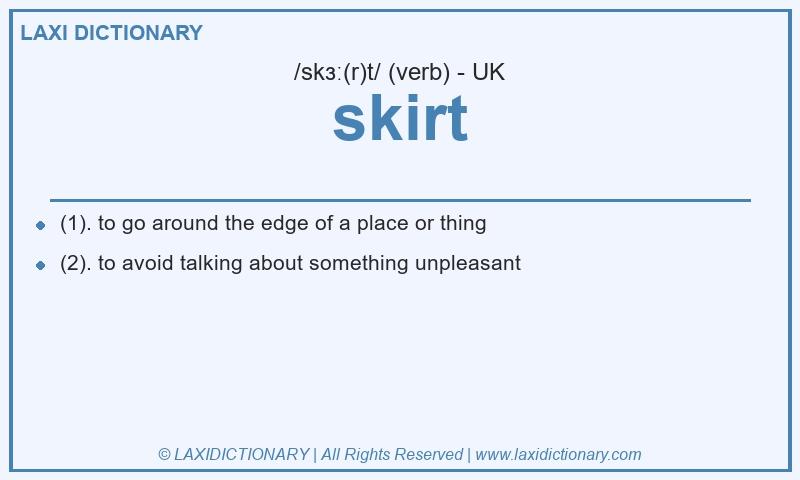 Definition skirt in British English