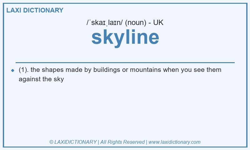 Definition skyline in British English