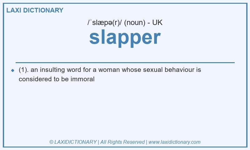 Definition slapper in British English