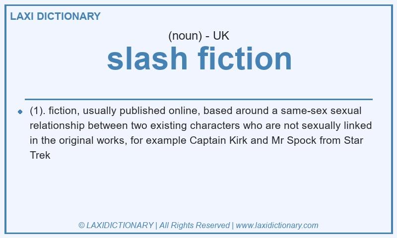 Definition slash fiction in British English