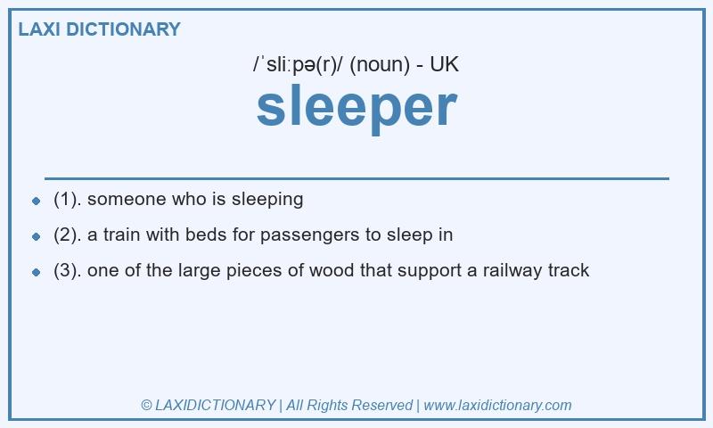 Definition sleeper in British English