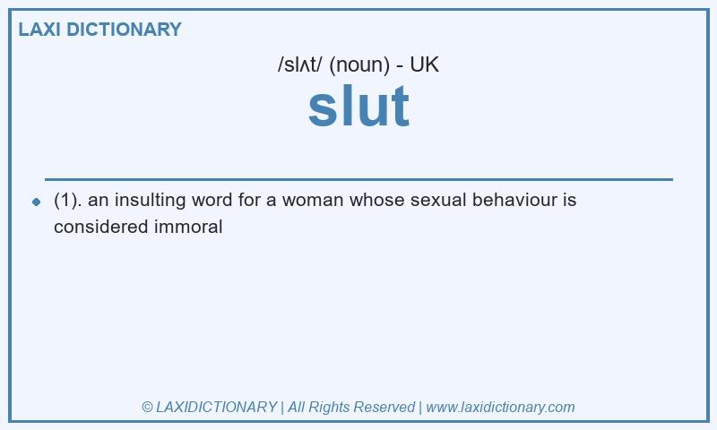 Definition slut in British English