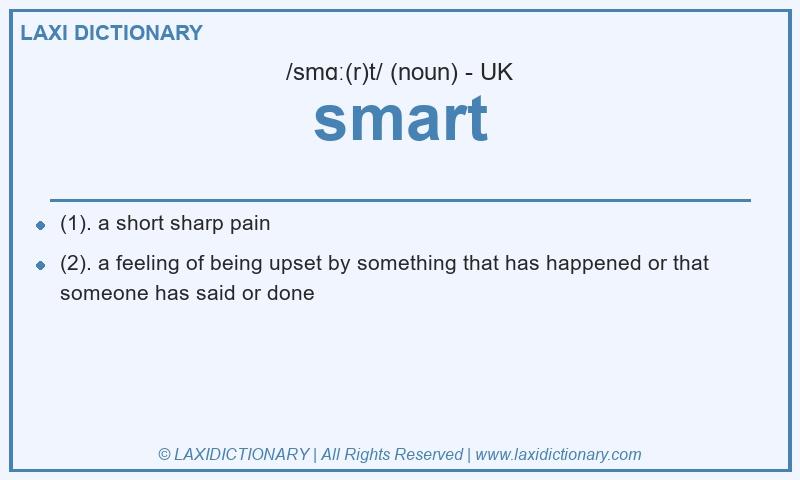 Definition smart in British English