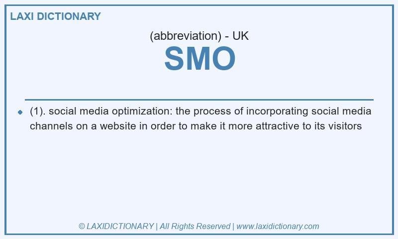 Definition SMO in British English
