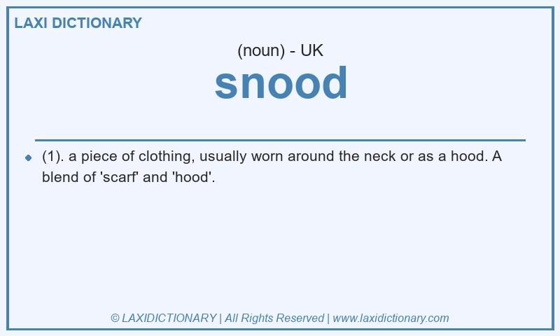 Definition snood in British English
