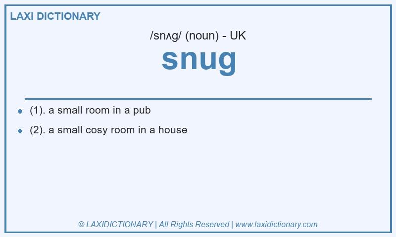 Definition snug in British English