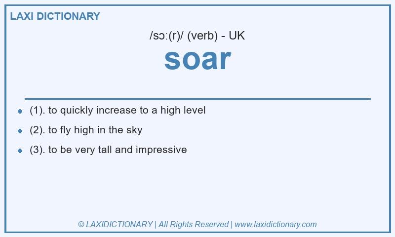 Definition soar in British English