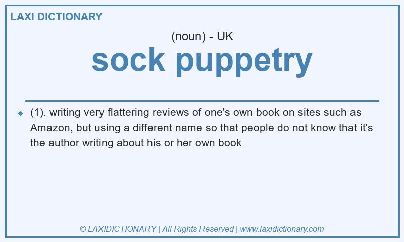 Definition sock puppetry in British English