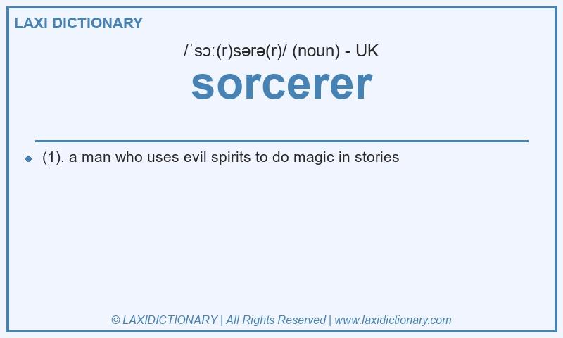 Definition sorcerer in British English
