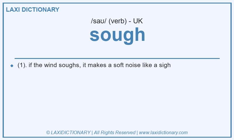 Definition sough in British English