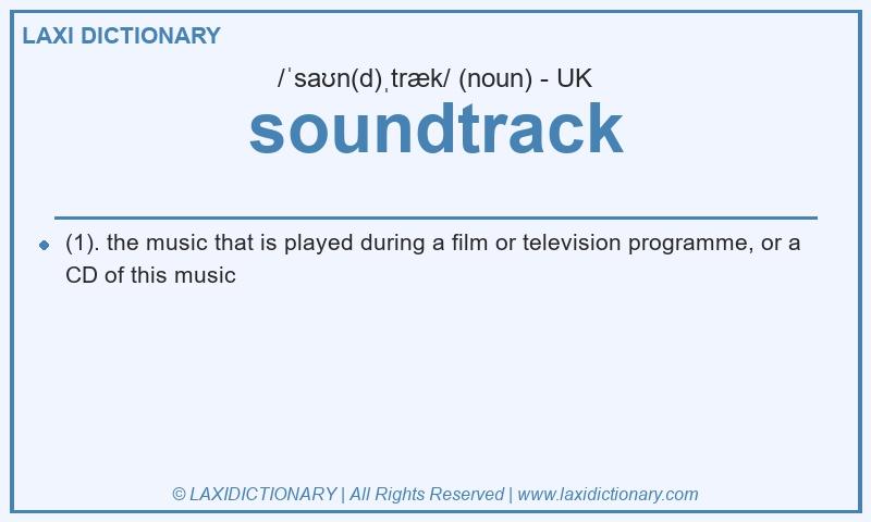 Definition soundtrack in British English