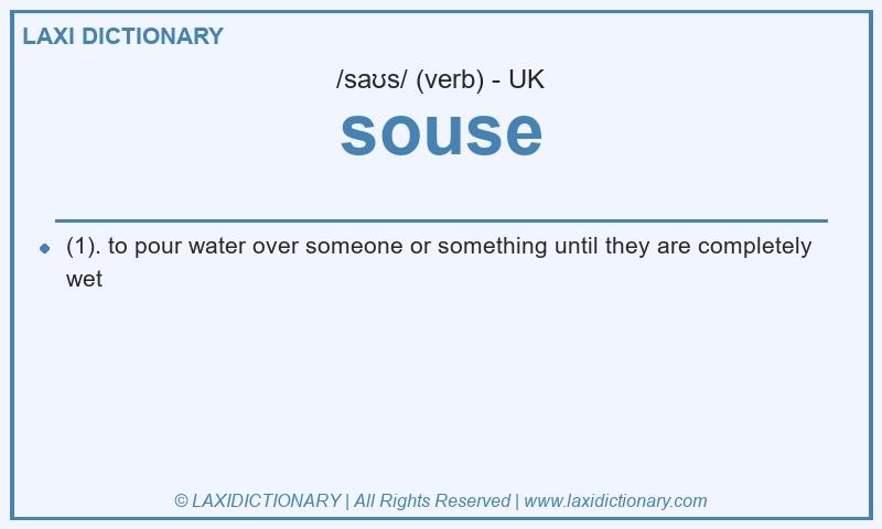 Definition souse in British English