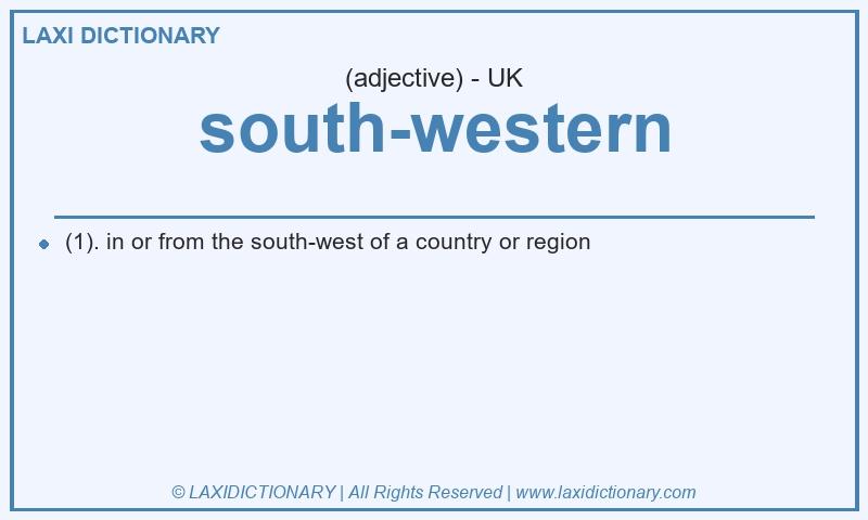 Definition south-western in British English
