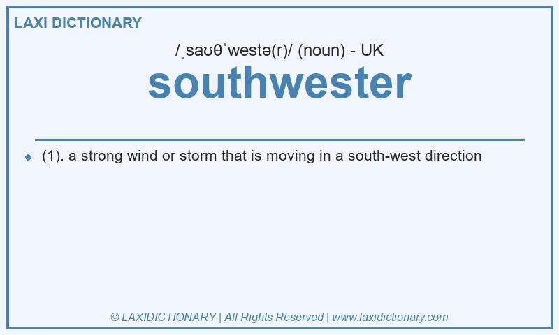 Definition southwester in British English