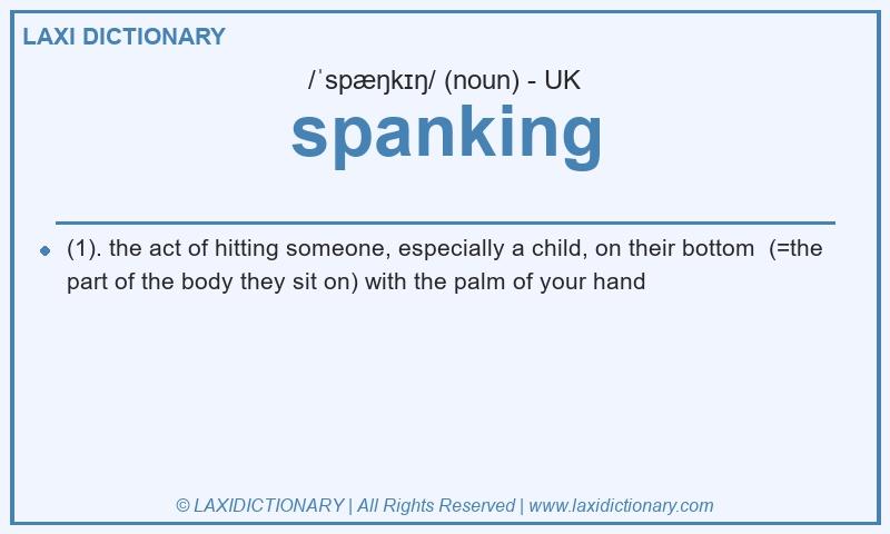 Definition spanking in British English