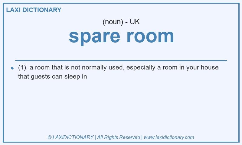 Definition spare room in British English