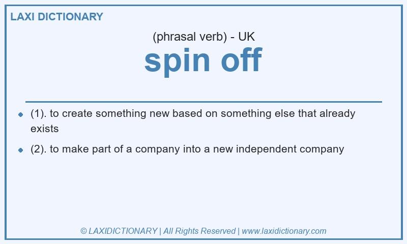 Definition spin off in British English