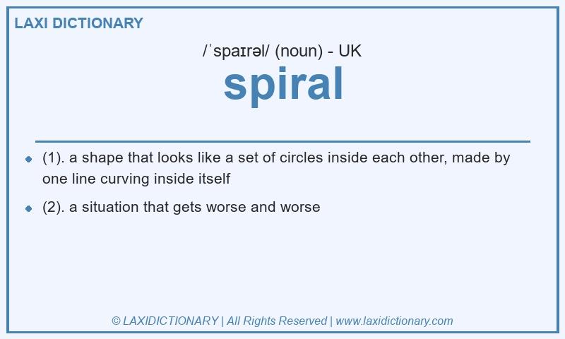 Definition spiral in British English