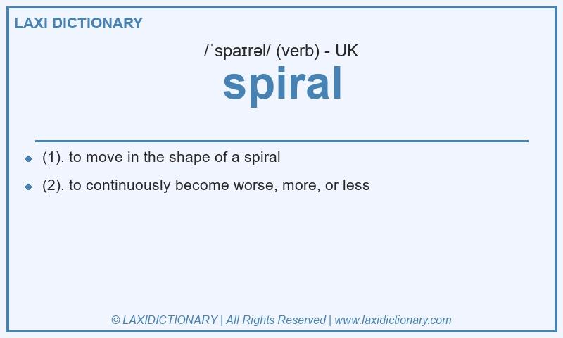 Definition spiral in British English