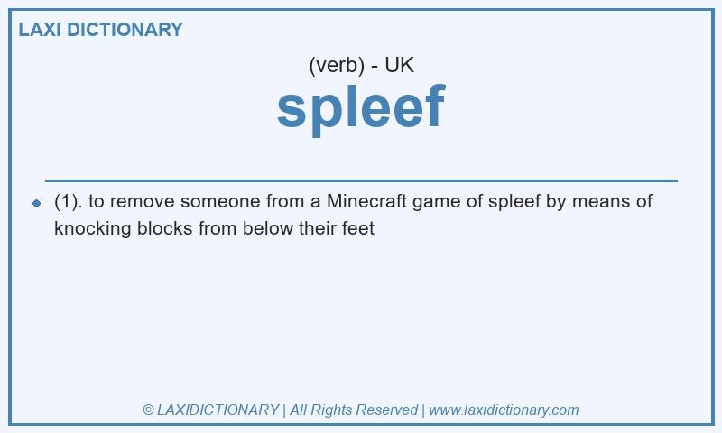 Definition spleef in British English