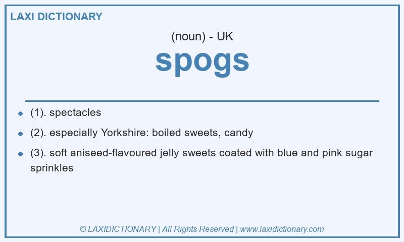 Definition spogs in British English
