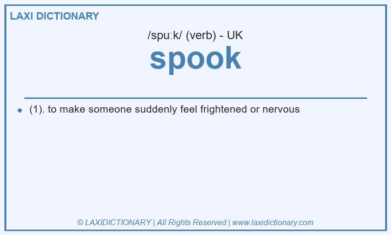Definition spook in British English