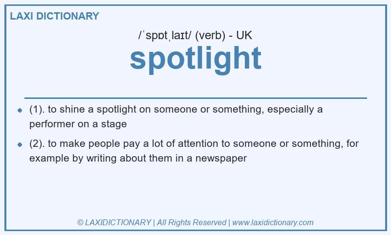 Definition spotlight in British English