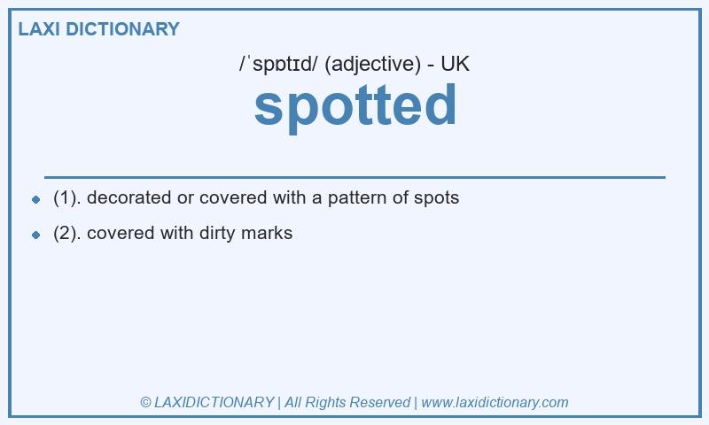 Definition spotted in British English