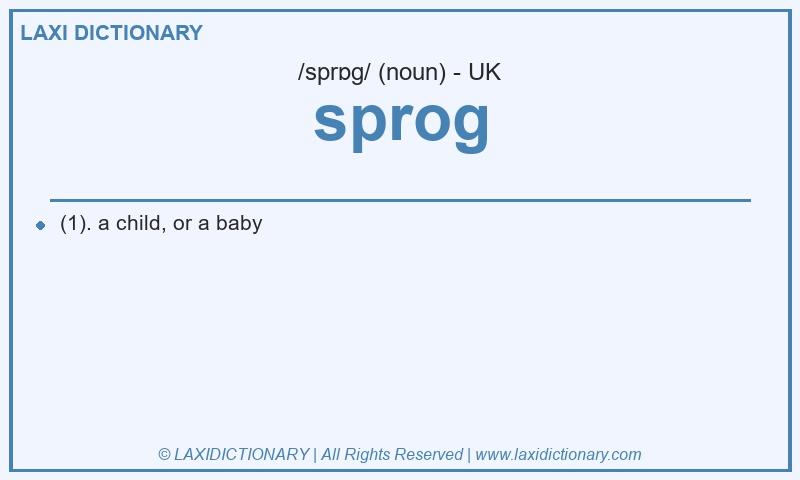 Definition sprog in British English