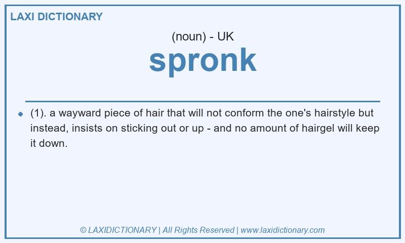 Definition spronk in British English