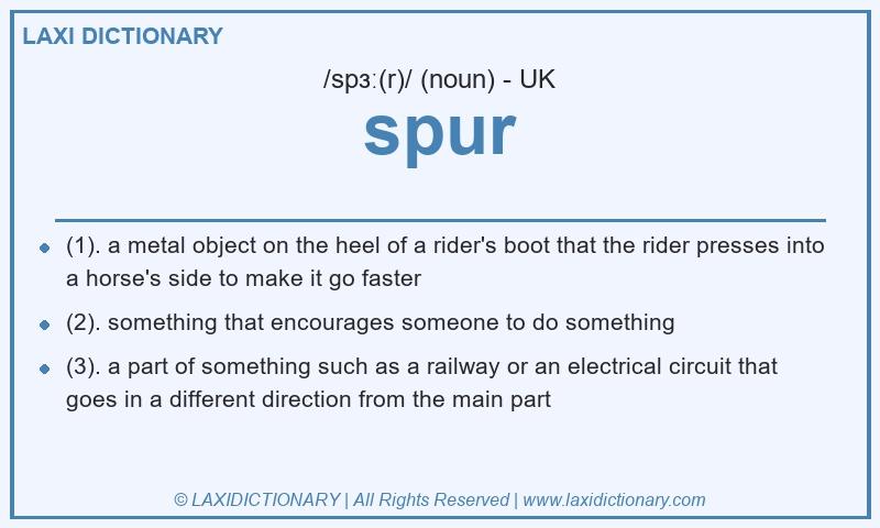 Definition spur in British English