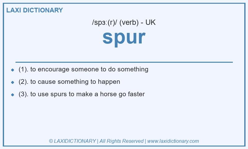 Definition spur in British English