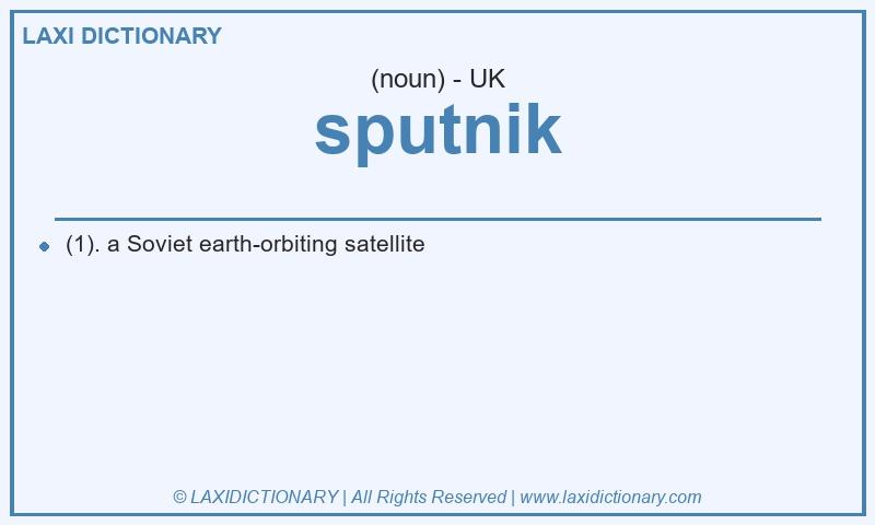 Definition sputnik in British English