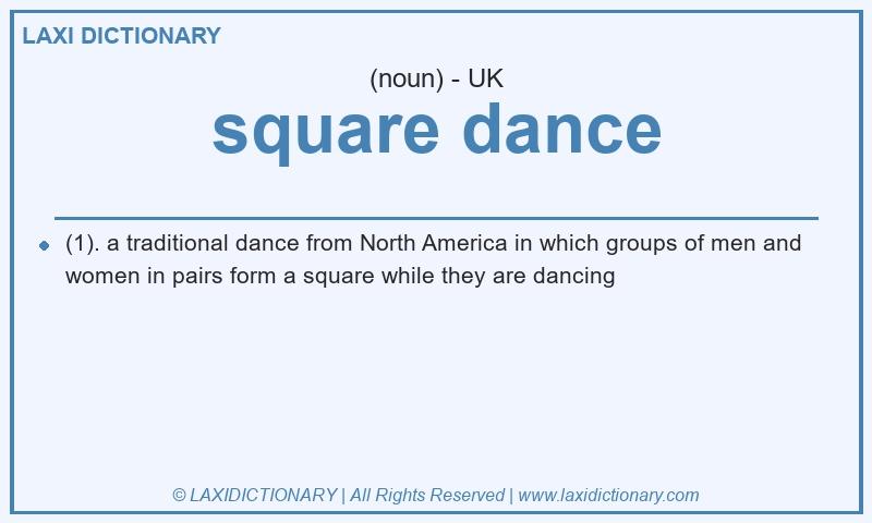 Definition square dance in British English