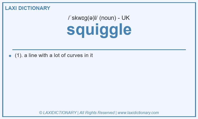 Definition squiggle in British English