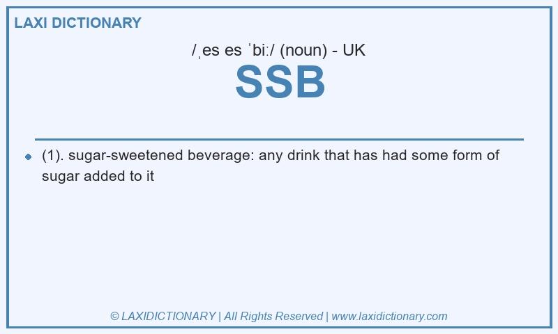 Definition SSB in British English