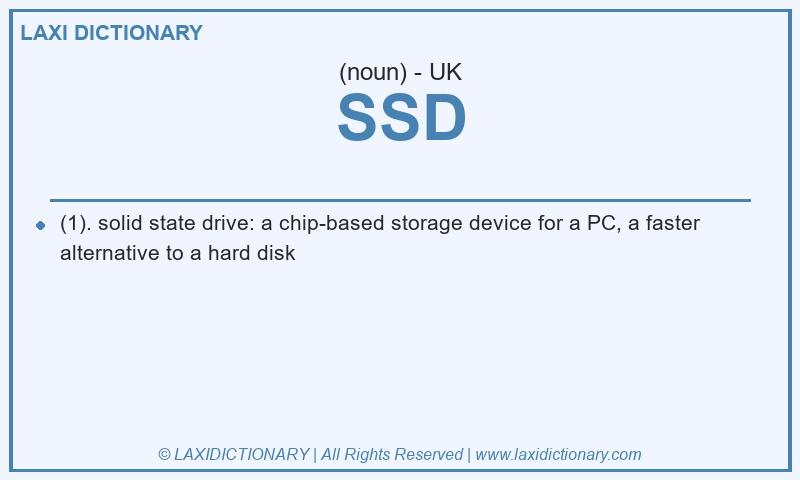 Definition SSD in British English