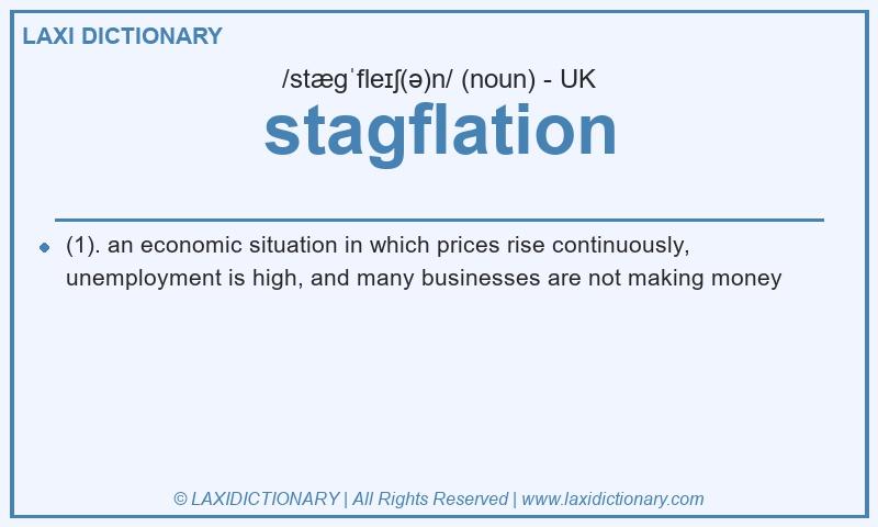 Definition stagflation in British English