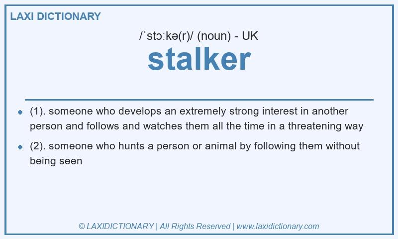 Definition stalker in British English