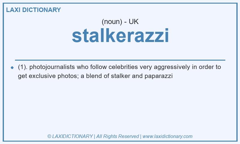 Definition stalkerazzi in British English