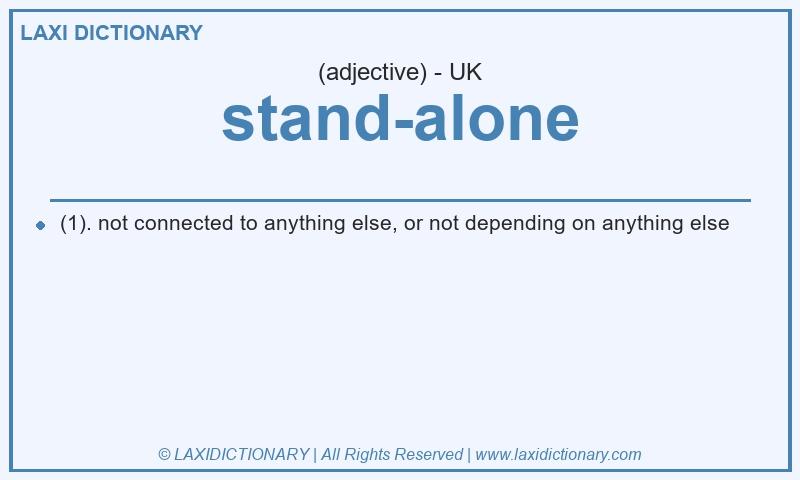 Definition stand-alone in British English