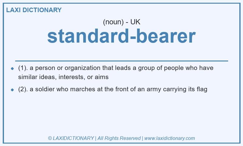 Definition standard-bearer in British English