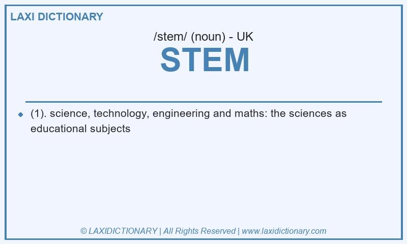 Definition STEM in British English